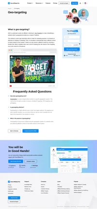 Geo-targeting is a way of identifying a website visitor’s geographical location by a unique IP address. Read the article for more information.