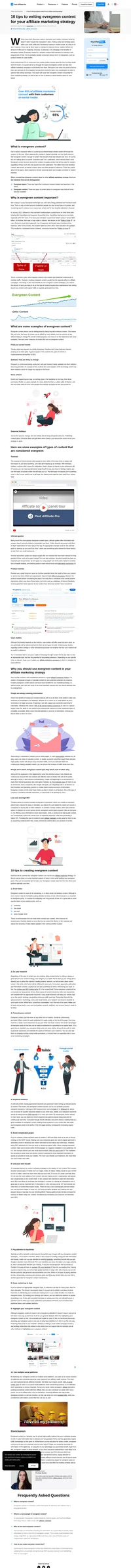 Boost your affiliate marketing strategies by using these 10 tips to lengthen the lifetime of your evergreen content.