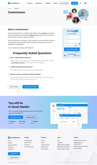 Each type of commission defines, when the commission will be paid, E. G. Per click, for membership or something else. Learn more about types.