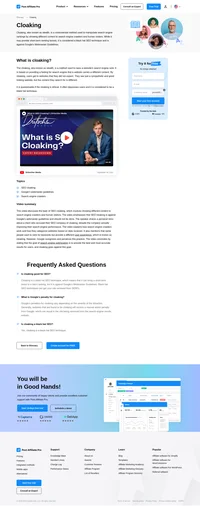 The cloaking, also known as stealth, is a method used to raise a website’s search engine rank. Find out more in the article.