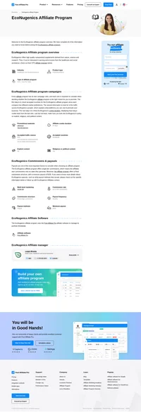 Learn about the EcoNugenics Affiliate Program's key details, campaign restrictions, rules, commissions, and more before you join.