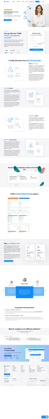 TUNE is a great affiliate management software solution for some. However there are better options. Consider Post Affiliate Pro instead.