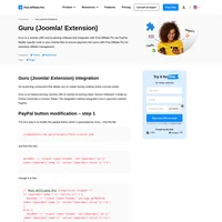 Would you like to improve your affiliate software even more? Check out the Guru (Joomla! Extension) integration for Post Affiliate Pro.