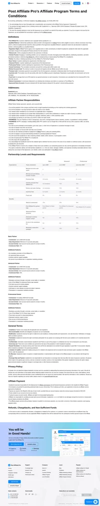 Post Affiliate Pro is affiliate software that helps you track your entire affiliate network. Find out more about Post Affiliate Pro and its business benefits.