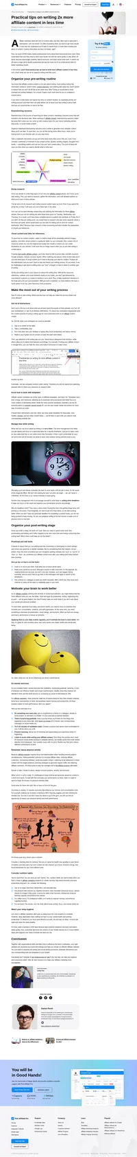 Spend fewer hours on research, increase your creativity and writing speed with these helpful tips on how to create affiliate content.