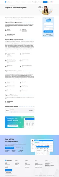 Learn about the Brighton Affiliate Program's key details, campaign restrictions, rules, commissions, and more before you join.