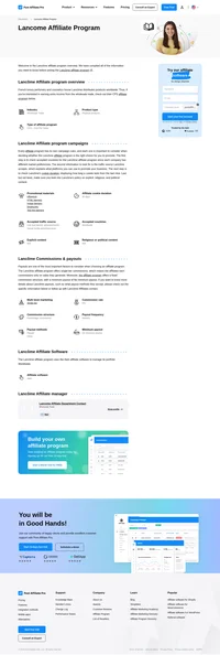 Learn about the Lancome Affiliate Program's key details, campaign restrictions, rules, commissions, and more before you join.