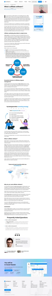 What is affiliate marketing, and what does it involve? Here is a short and simple description to help you grow your business.