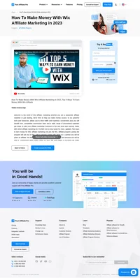 Discover how to boost your income with Wix affiliate marketing in 2023! Learn the top 5 ways to earn money, track your progress with an intuitive dashboard, and leverage Wix's promotional materials to increase brand awareness. Join the Wix affiliate program today for competitive commissions and fast monthly payments, all from the comfort of your home. Start your journey towards financial freedom now!