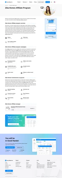 Learn about the Ziba Homes Affiliate Program's key details, campaign restrictions, rules, commissions, and more before you join.