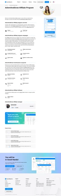 Learn about the AdvertAndGrow Affiliate Program's key details, campaign restrictions, rules, commissions, and more before you join.