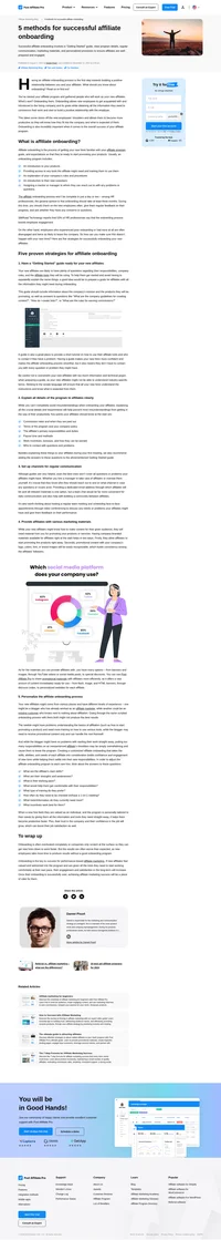 Onboarding is the key to success for performance-based affiliate marketing. Check out our tips to create a smooth onboarding process.