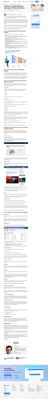 Content marketing can be a great way to build an online following that trusts your opinion, which could lead to increased sales for the products you promote.