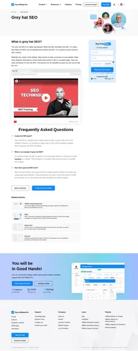 Grey hat SEO is a middle way between white hat SEO and black hat SEO. It is riskier than white hat SEO, but not blatantly bad as black hat SEO.