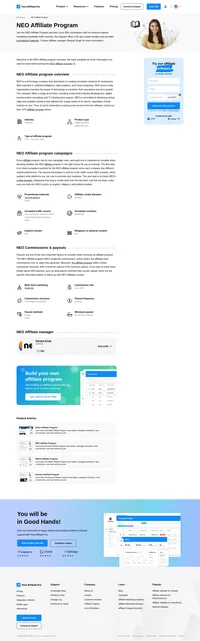 Learn about the NEO Affiliate Program's key details, campaign restrictions, rules, commissions, and more before you join.