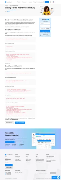 Would you like to improve your affiliate software even more? Check out the Gravity Forms (WordPress module) integration for Post Affiliate Pro.