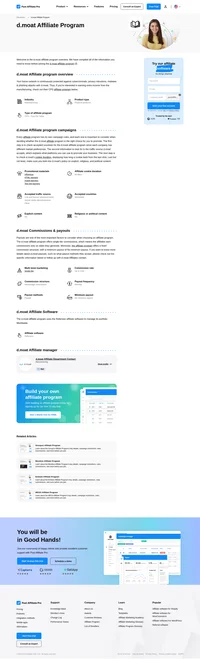 Learn about the d.moat Affiliate Program's key details, campaign restrictions, rules, commissions, and more before you join.