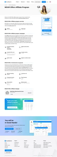 Learn about the MOAR Offers Affiliate Program's key details, campaign restrictions, rules, commissions, and more before you join.