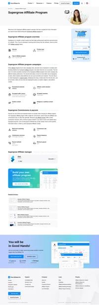 Learn about the Supergrow Affiliate Program's key details, campaign restrictions, rules, commissions, and more before you join.