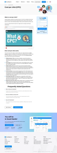 In this cost per click model, affiliates earn money from each click on their banners, text links or other advertising materials.