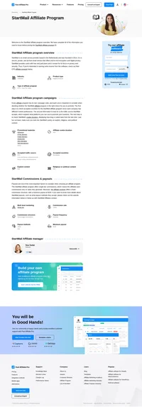 Learn about the StartMail Affiliate Program's key details, campaign restrictions, rules, commissions, and more before you join.