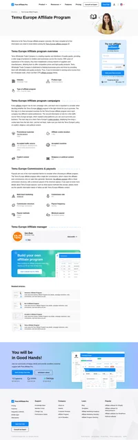 Learn about the Temu Europe Affiliate Program's key details, campaign restrictions, rules, commissions, and more before you join.