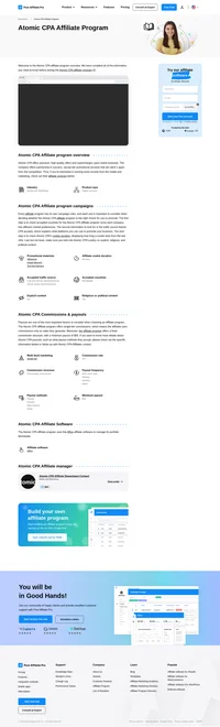Learn about the Atomic CPA Affiliate Program's key details, campaign restrictions, rules, commissions, and more before you join.