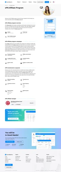 Learn about the ePN Affiliate Program's key details, campaign restrictions, rules, commissions, and more before you join.