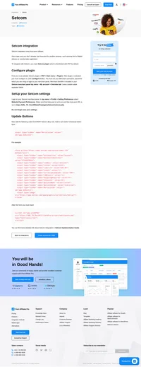 Would you like to improve your affiliate software even more? Check out the Setcom integration for Post Affiliate Pro.