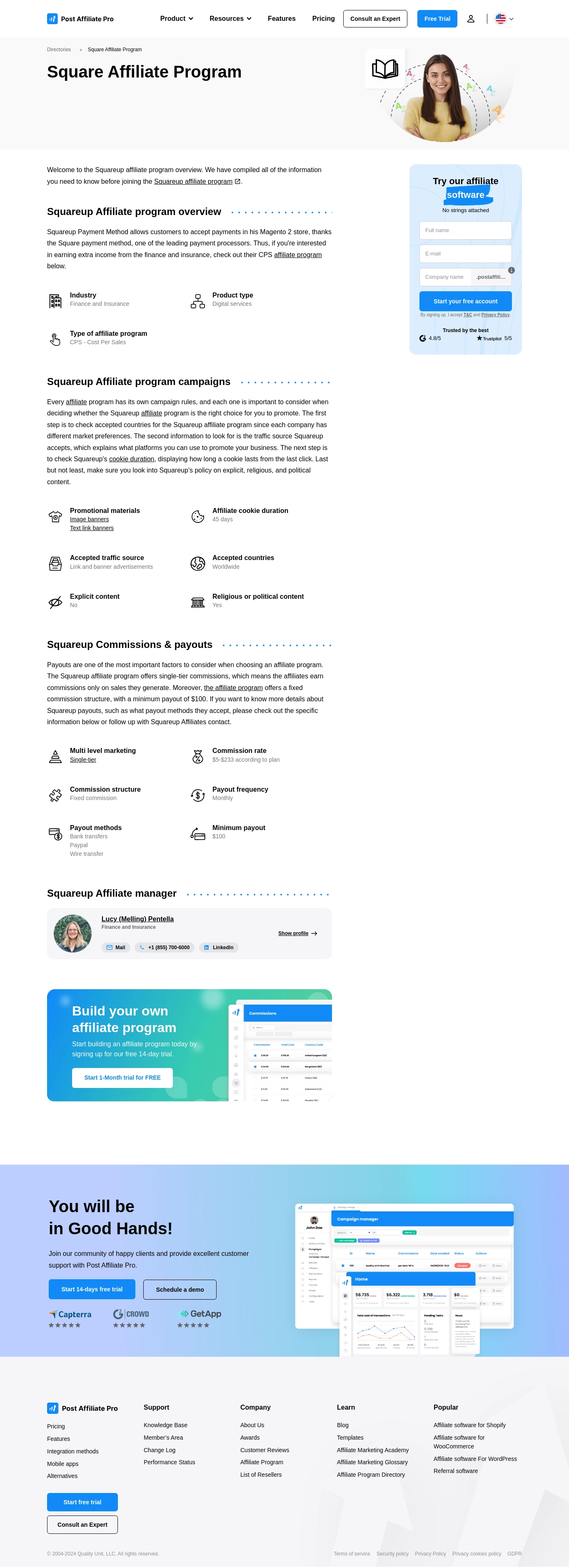 Square Affiliate Program - Affiliate program directory - Post Affiliate Pro
