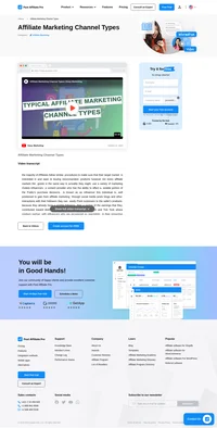 Discover the power of affiliate marketing with Post Affiliate Pro's video on channel types! Explore effective strategies like influencer partnerships, blogger content, email marketing, and extensive media websites to boost conversions and sales. Learn how to leverage platforms like Amazon Associates and create impactful campaigns to grow your brand. Watch now and unlock new ways to drive revenue and increase brand awareness!
