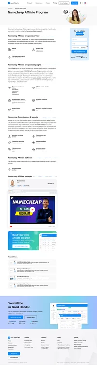 Learn about the Namecheap Affiliate Program's key details, campaign restrictions, rules, commissions, and more before you join.