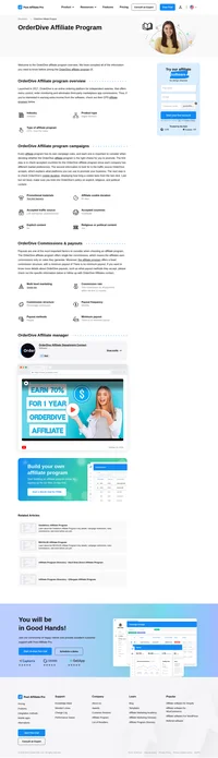 Learn about the OrderDive Affiliate Program's key details, campaign restrictions, rules, commissions, and more before you join.