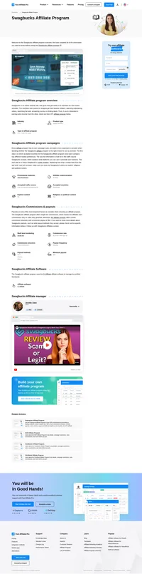 Learn about the Swagbucks Affiliate Program's key details, campaign restrictions, rules, commissions, and more before you join.