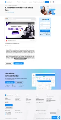 Unlock the secrets to successful native ad campaigns with Post Affiliate Pro's video guide! Discover 5 actionable tips to optimize your strategy, from bidding high for prime impressions to understanding the deeper value of your product. Learn how to nurture conversions beyond the first day and master scaling techniques across different markets. Watch now and transform your affiliate marketing approach!