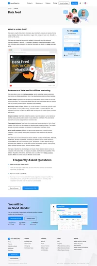 Data feed is a big file that contains information about merchant’s products and services. Usually it is in CSV or XML format.