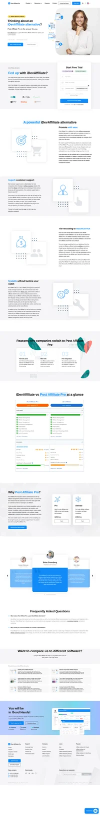 Post Affiliate Pro is a great alternative affiliate software to replace your current solution. Try out our 30-day free trial and experience the benefits.