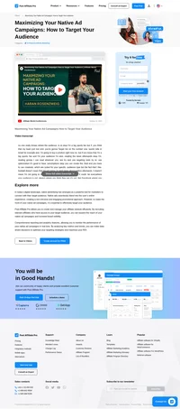 Discover how to maximize your native ad campaigns with smart targeting strategies! Learn to optimize reach and engage audiences effectively using interest-based platforms and CPC models. Uncover insights on native advertising's impact on affiliate marketing and elevate your campaigns today. Watch now on Post Affiliate Pro!