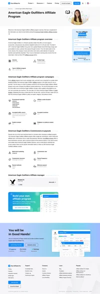 Learn about the American Eagle Outfitters Affiliate Program's key details, campaign restrictions, rules, commissions, and more.