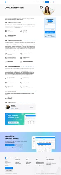 Learn about the DUK Affiliate Program's key details, campaign restrictions, rules, commissions, and more before you join.