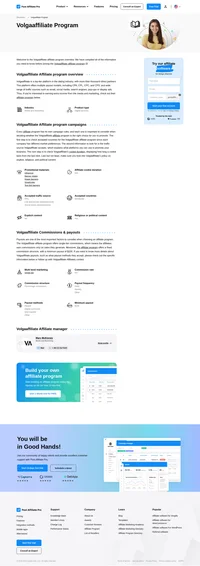 Learn about the Volgaaffiliate Program's key details, campaign restrictions, rules, commissions, and more before you join.