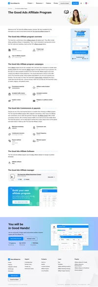 Learn about the The Good Ads Affiliate Program's key details, campaign restrictions, rules, commissions, and more before you join.