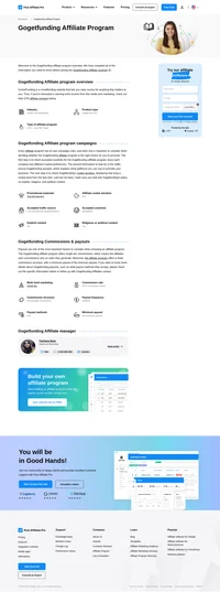 Learn about the Gogetfunding Affiliate Program's key details, campaign restrictions, rules, commissions, and more before you join.