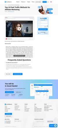 Discover the top 10 paid traffic methods for affiliate marketing with Post Affiliate Pro's insightful video. Explore strategies like pay-per-click, social media, influencer advertising, and more to effectively drive traffic and boost conversions. Perfect for marketers looking to enhance their campaigns and maximize results.