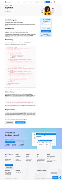 Would you like to improve your affiliate software even more? Check out the PayWhirl integration for Post Affiliate Pro.
