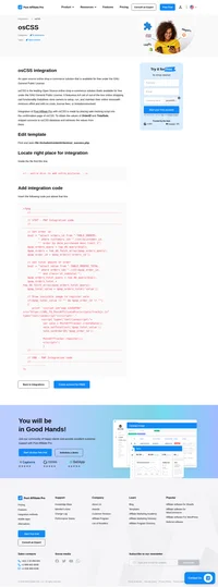Would you like to improve your affiliate software even more? Check out the osCSS integration for Post Affiliate Pro.