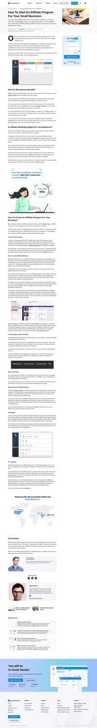 Affiliate marketing is just a partnership between a marketer and a company. Learn how to start an affiliate marketing program and increase your sales rapidly.