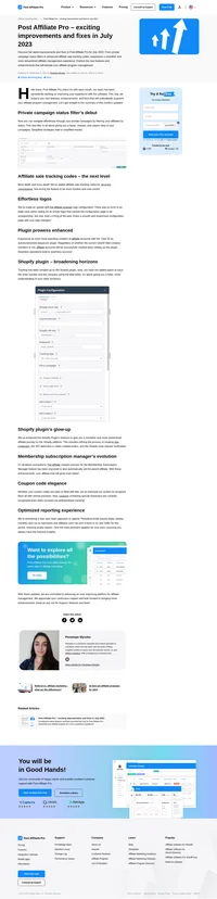 Unveiling the latest features and fixes launched this July for Post Affiliate Pro - streamline your affiliate program for a more seamless experience!