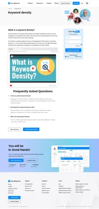The keyword density measures the percentage of indexable text words. Discover how to avoid keyword stuffing.