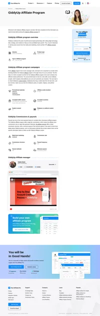 Become familiar with the GiddyUp Affiliate Program's key details, campaign restrictions, rules, commissions, and more before you sign up.